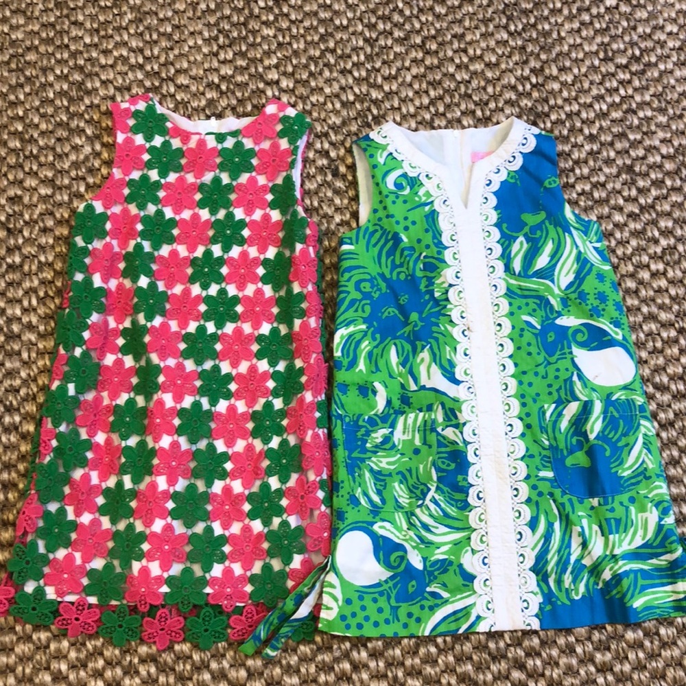 two lilly pulitzer dresses size 8 girls